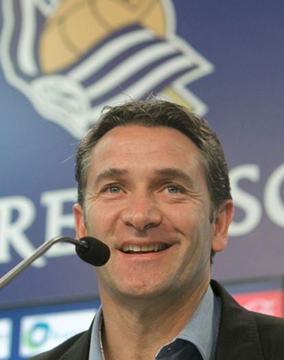 El entrenador de la Real Sociedad, Philippe Montanier