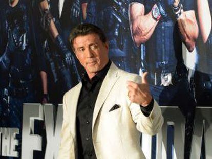 Sylvester Stallone, el lunes en la premiere de &quot;The Expendables 3&quot; en el centro de Hollywood.