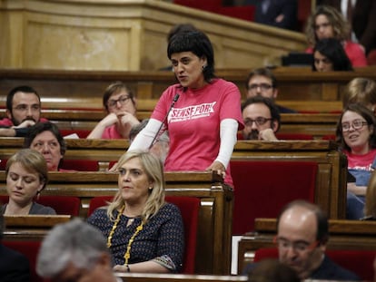 Anna Gabriel al Parlament.