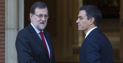 Rajoy y S&aacute;nchez el pasado 23 de diciembre.
