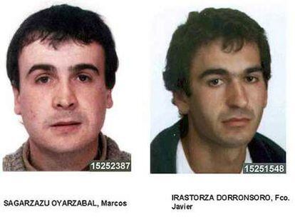 Francisco Javier Irastorza y Marcos Sagarzazu estaban huidos desde 1997