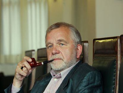 El filósofo alemán Rüdiger Safranski, ayer, en Madrid.