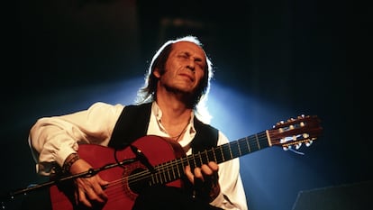 El músico Paco de Lucía en el Festival de Montreux, el 8 de julio de 1996.