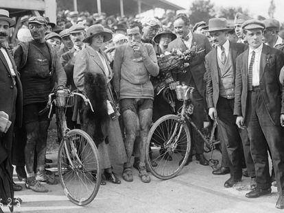 El belga Firmin Lambot, ganador en 1920 de la etapa más larga (482 kilómetros).