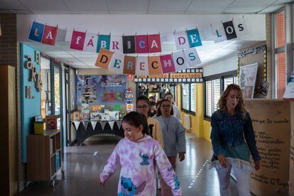 El colegio público Melquiades Hidalgo, en Cabezón de Pisuerga, Valladolid, este curso.