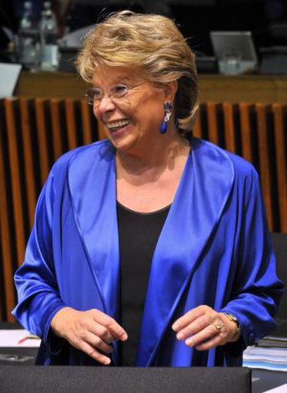 La comisaria europea de Justicia, Viviane Reding.