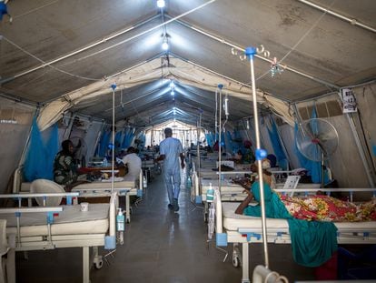 Un hospital de campaña en el Estado de Borno, al norte de Nigeria, en 2021.