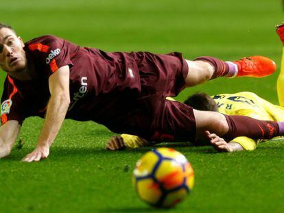 Vermaelen, en el partido ante el Villarreal.