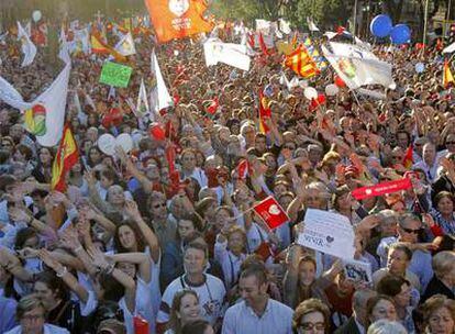 Manifestación contra la reforma de la ley del aborto el pasado sábado en Madrid.