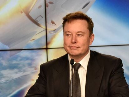 Elon Musk, durante una rueda de prensa.