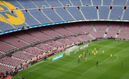 El Barça-las Palmas del 1 de octubre, jugado a puerta cerrada.