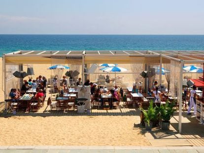 La Guingueta de l’Escribà, en la playa del Bogatell.