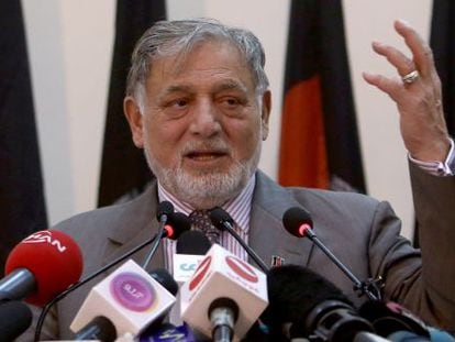 El presidente de la Comisi&oacute;n Electoral afgana, Ahmad Nuristani.