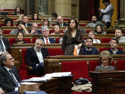 Imagen del pleno del Parlament de este miércoles.