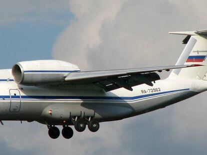Un avión Antonov An-72, el mismo modelo del siniestrado en el Congo este jueves.