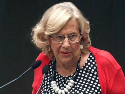 La exalcaldesa, que renunciará a su acta como concejal este lunes, hace un alegato en defensa del feminismo en su adiós a Cibeles