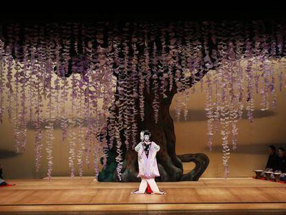 Espectáculo de kabuki en los Teatros del Canal de la Comunidad de Madrid.