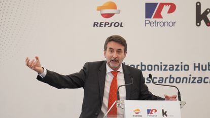 El consejero delegado de Repsol, Josu Jon Imaz, a finales de mayo en Bilbao