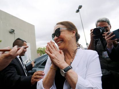 Regina Duarte, esta semana en Brasilia.