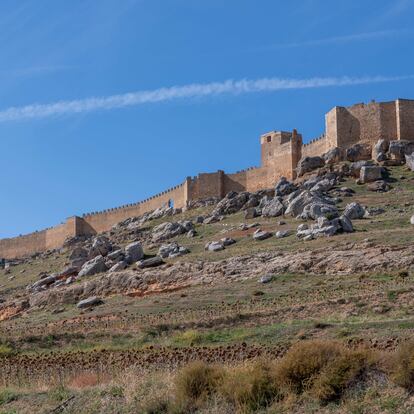 Silueta del castillo de Gormaz, en la provincia de Soria.