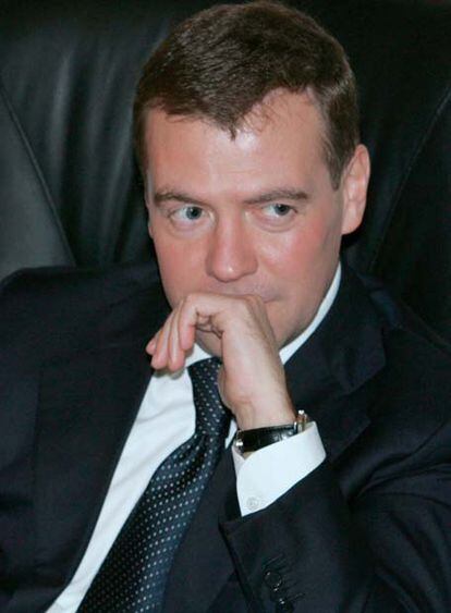 Dmitri Medvédev, ayer en el Kremlin.