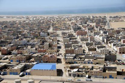 La ciudad costera de Dajla, en el Sáhara Occidental.