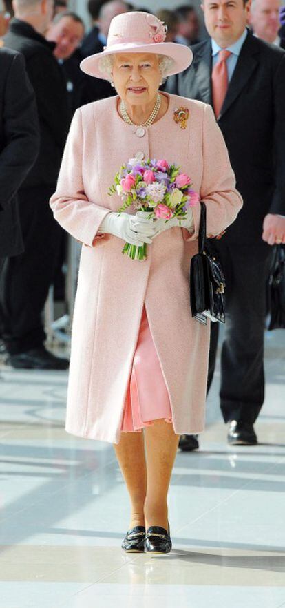 La reina Isabel II, en Salford.
