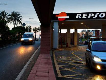 Una gasolinera de Repsol en Marbella
