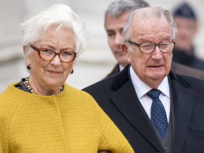 El rey emérito de Bélgica, Alberto II, y su esposa Paola.