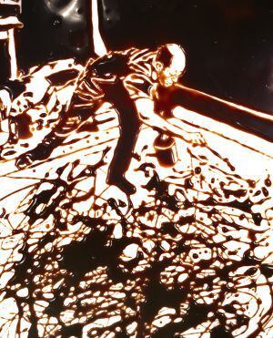 Action Photo, after Hans Namuth 'Pictures of Chocolate Cibachrome' (1997).