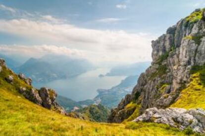 Panorámica del lago de Como, al norte de Italia.