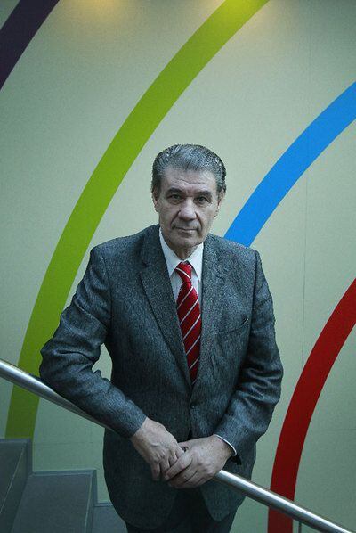 Víctor Hugo Morales, en la sede de la cadena SER.