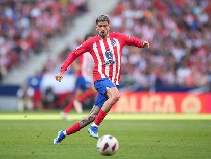 Rodrigo de Paul conduce el balón durante el último Atlético de Madrid-Real Sociedad disputado en el Civitas Metropolitano.