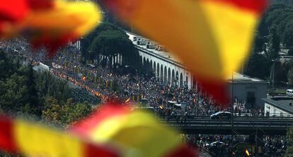 Desfile militar en el paseo de la Castellana de Madrid, el pasado 12 de octubre.