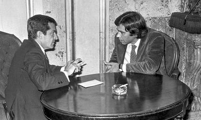 Suárez y González en Madrid en 1977.