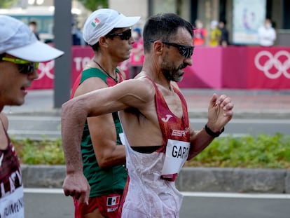 García Bragado, durante la prueba de Sapporo.