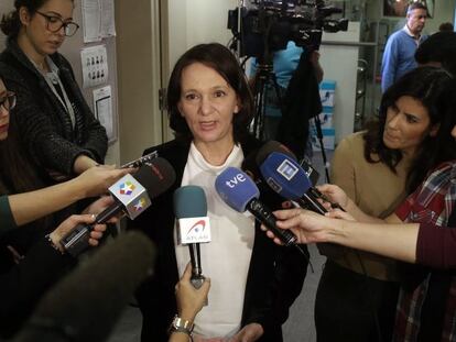 La diputada de Podemos, Carolina Bescansa, en el Congreso.