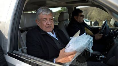 El presidente mexicano Andrés Manuel López Obrador, en Sonora, al norte del país.