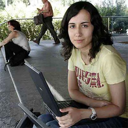 Cecilia González, en la universidad.