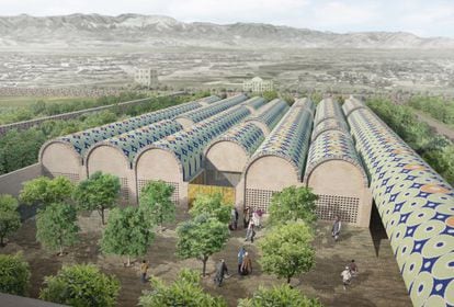 Recreación virtual de lo que será el Museo Nacional de Afganistán, según el proyecto del estudio barcelonés AV62.